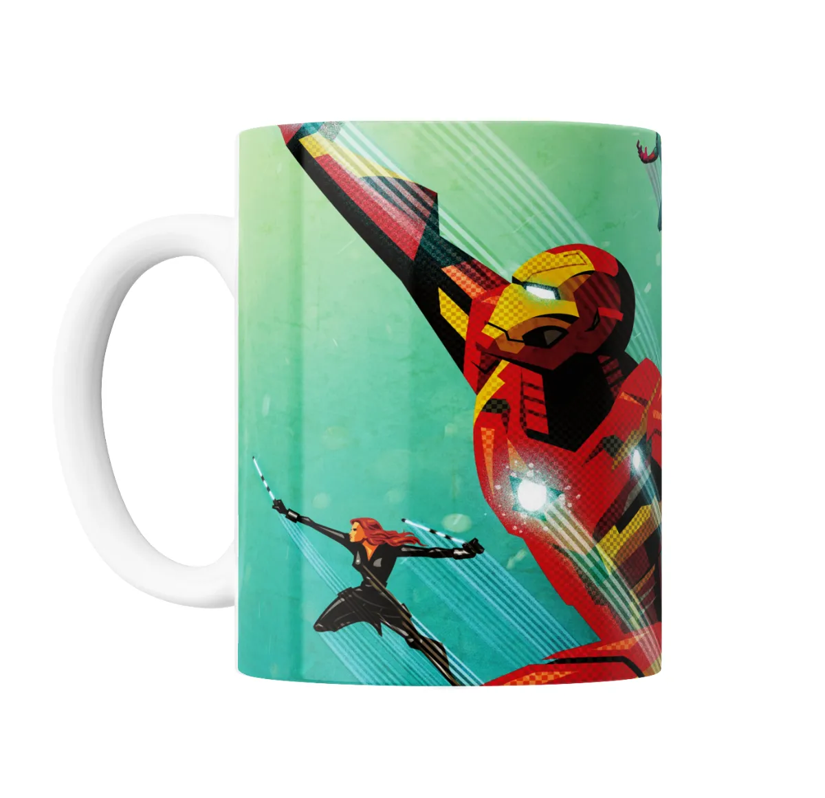 Taza de Cerámica Iron Man Armadura Roja Vengadores - vista 2