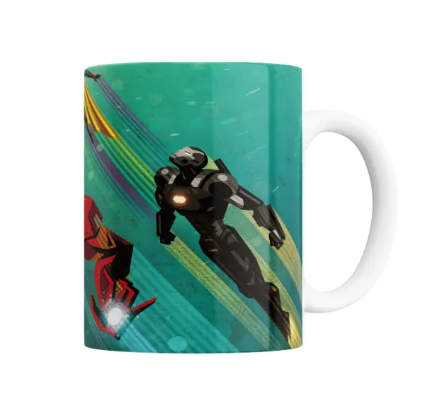 Taza de Cerámica Iron Man Armadura Roja Vengadores