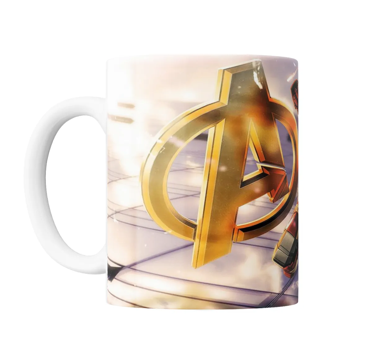 Taza de Cerámica Iron Man Armadura Mark con logo Avengers - vista 2