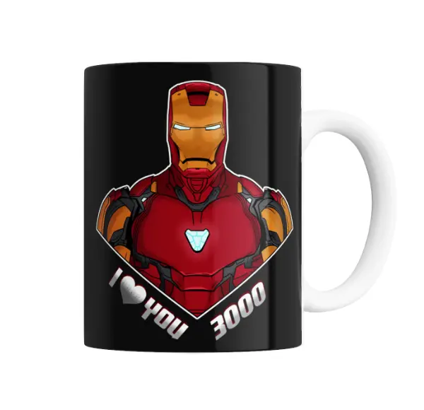 Taza de Cerámica Iron Man I Love You 3000