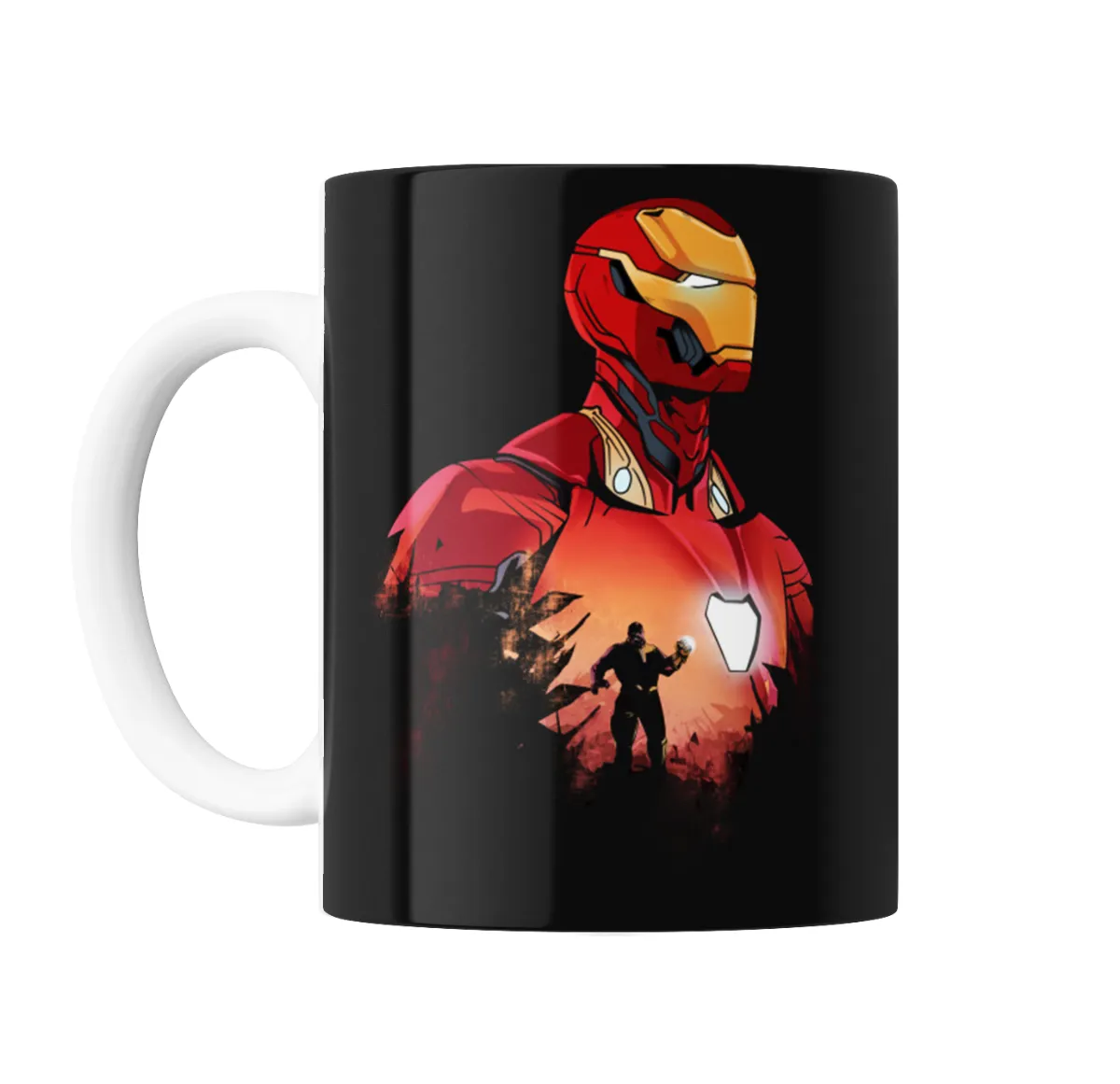 Taza de Cerámica Iron Man Armadura Mark 50 con Thanos - vista 2