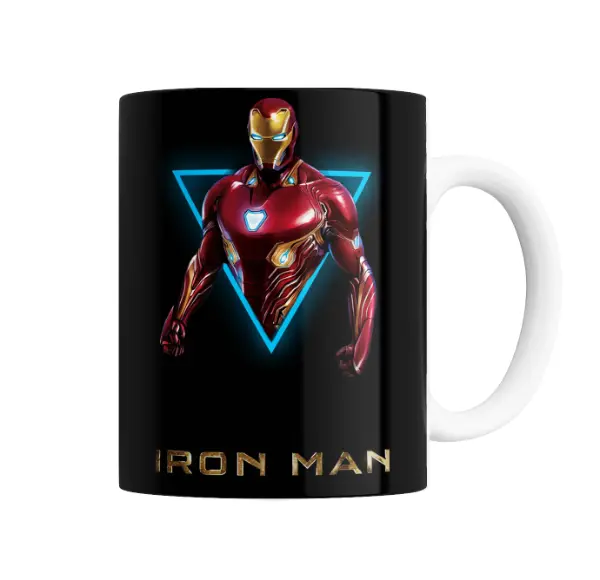 Taza de Cerámica Iron Man Armadura Mark 50 Neón