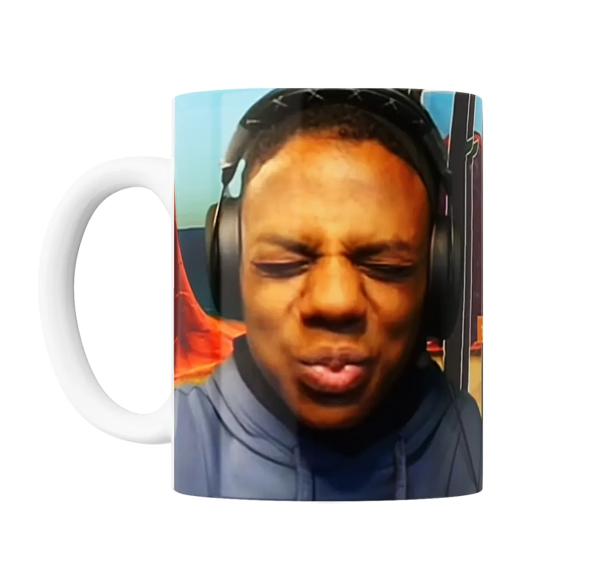 Taza de Cerámica IShowSpeed Cara Gamer Auriculares - vista 2
