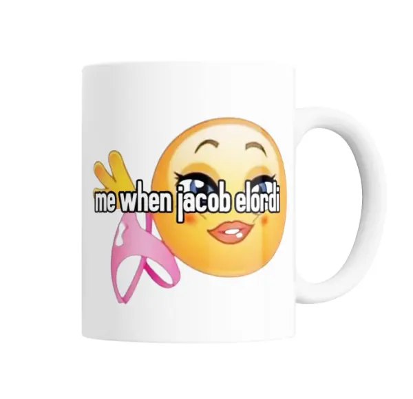 Taza de Cerámica Jacob Elordi Me When Emoji Meme