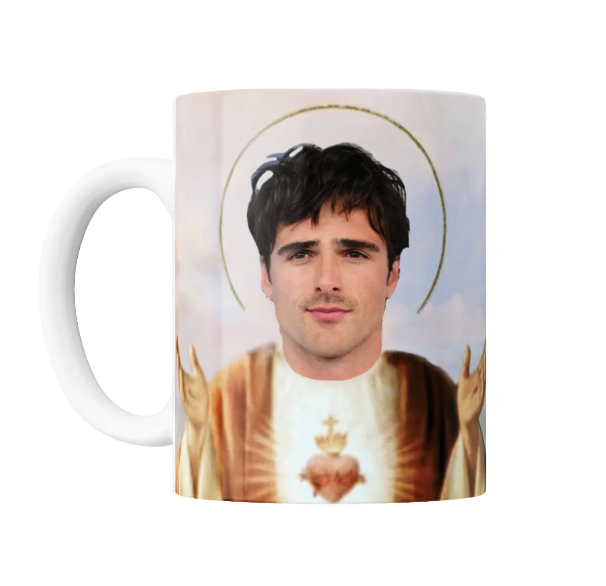 Taza de Cerámica Jacob Elordi Sagrado Corazón Santo - vista 2