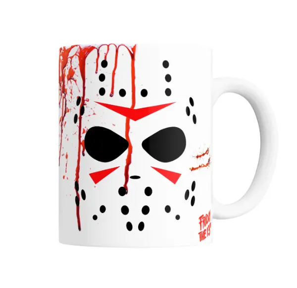 Taza de Cerámica Friday the 13th Jason Máscara Sangre