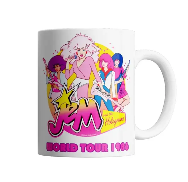 Taza de Cerámica Jem and the Holograms World Tour 1986