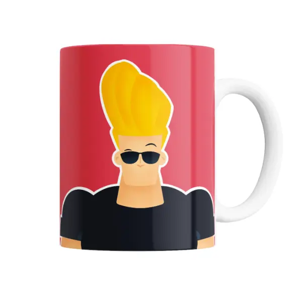 Taza de Cerámica Johnny Bravo Estilo Clásico