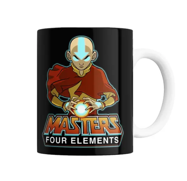 Taza de Cerámica Avatar Aang Masters of the Four Elements
