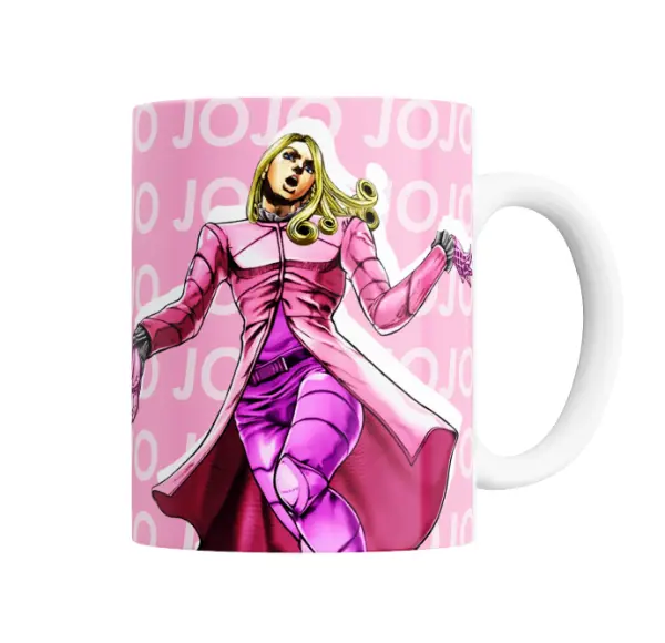 Taza de Cerámica JoJo Bizarre Adventure Funny Valentine Rosa