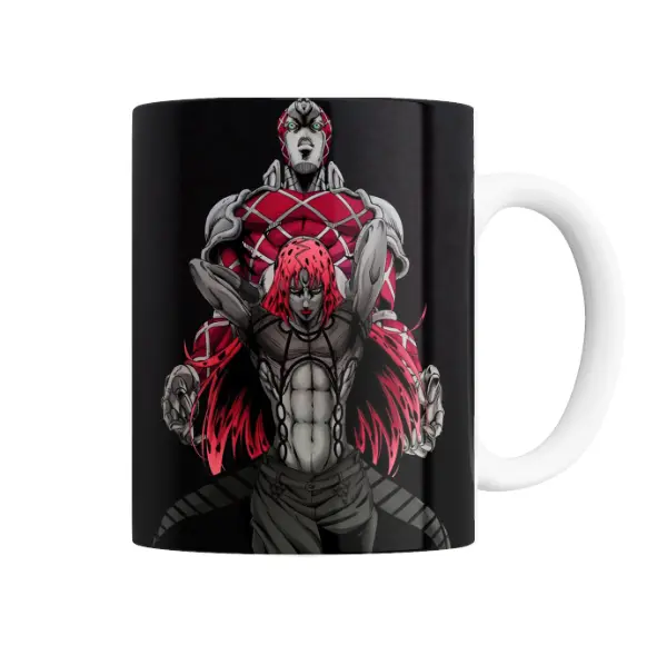 Taza de Cerámica JoJo Bizarre Diavolo y King Crimson