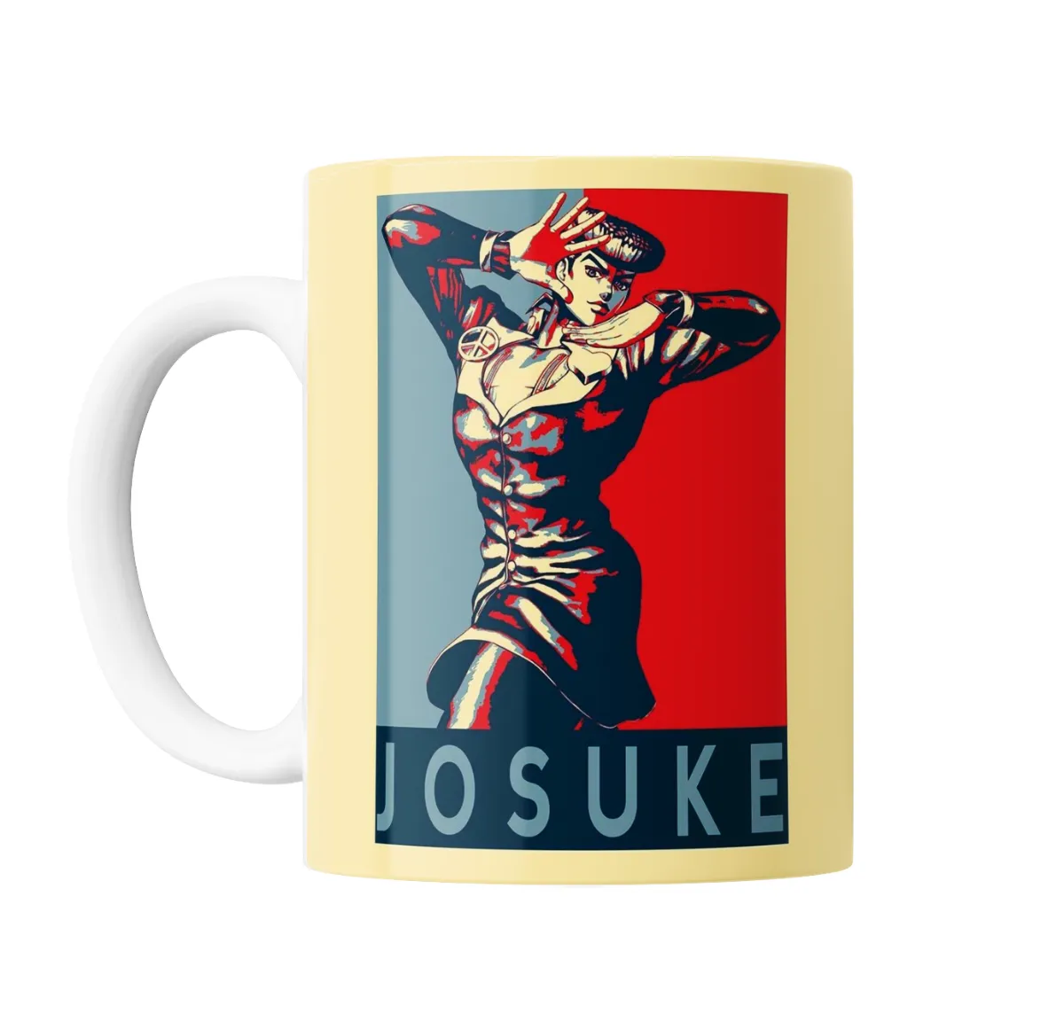 Taza de Cerámica JoJo Bizarre Josuke Estilo Afiche - vista 2