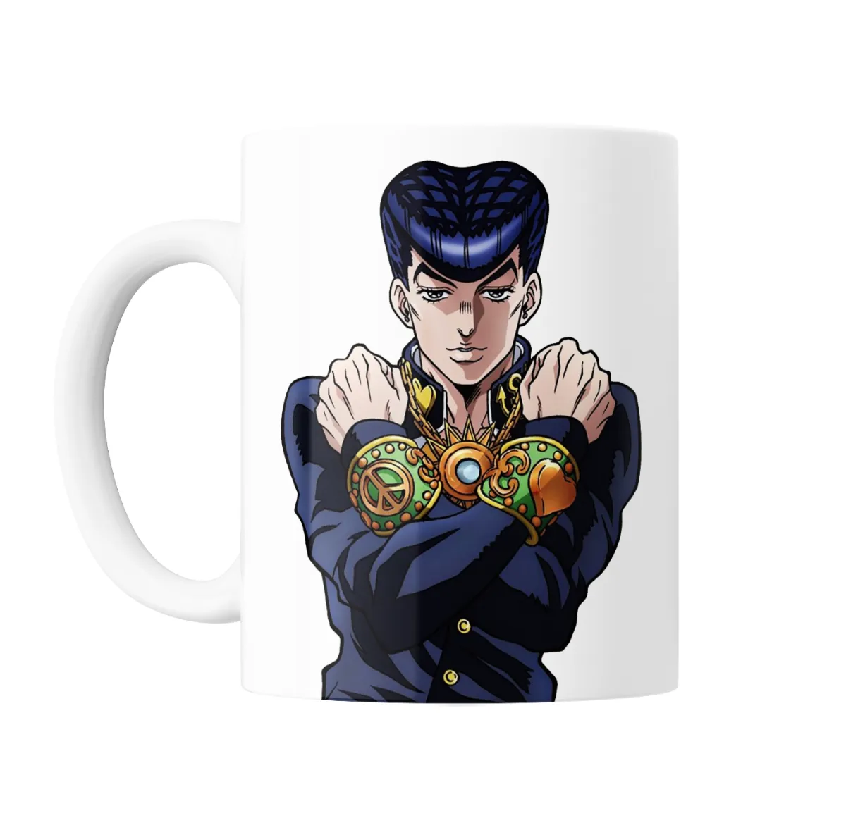 Taza de Cerámica JoJo Bizarre Josuke Higashikata Pose Cruzada - vista 2