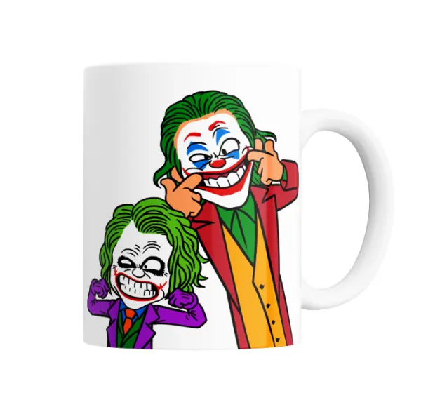 Taza de Cerámica Joker Doble Risa