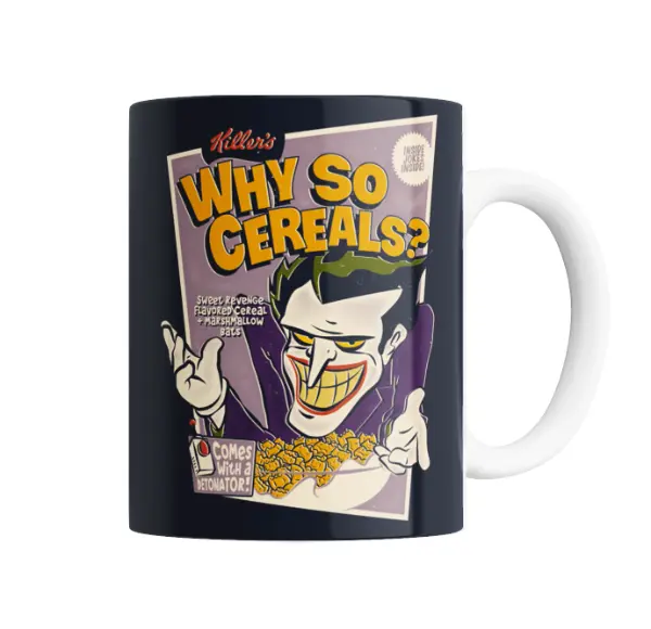 Taza de Cerámica Joker Why So Cereals
