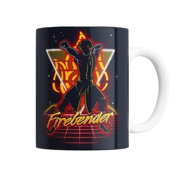 Taza de Cerámica Avatar Firebender Retro