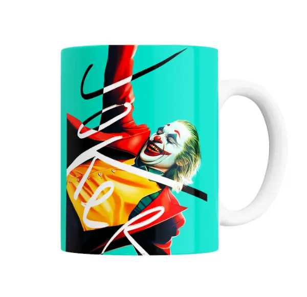 Taza de Cerámica Joker Payaso Sonriente Verde