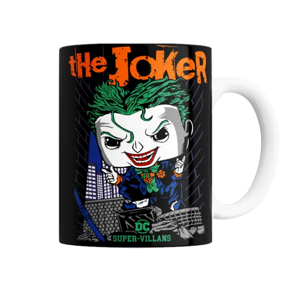 Taza de Cerámica Joker Super-Villanos DC Estilo Funko