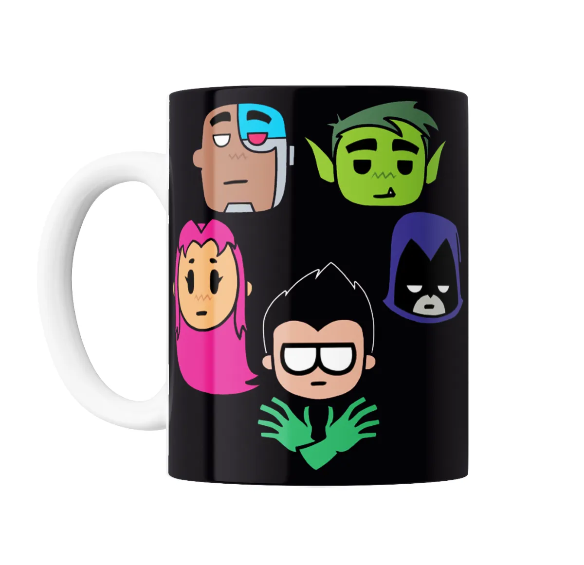 Taza de Cerámica Jovenes Titanes Personajes Chibi - vista 2