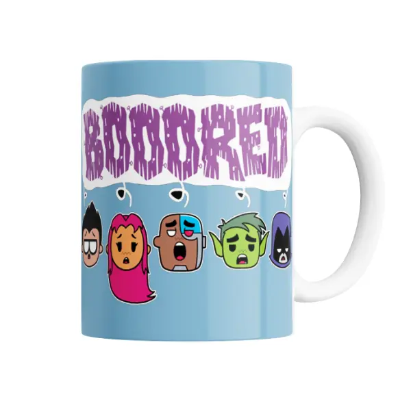 Taza de Cerámica Jovenes Titanes Bored
