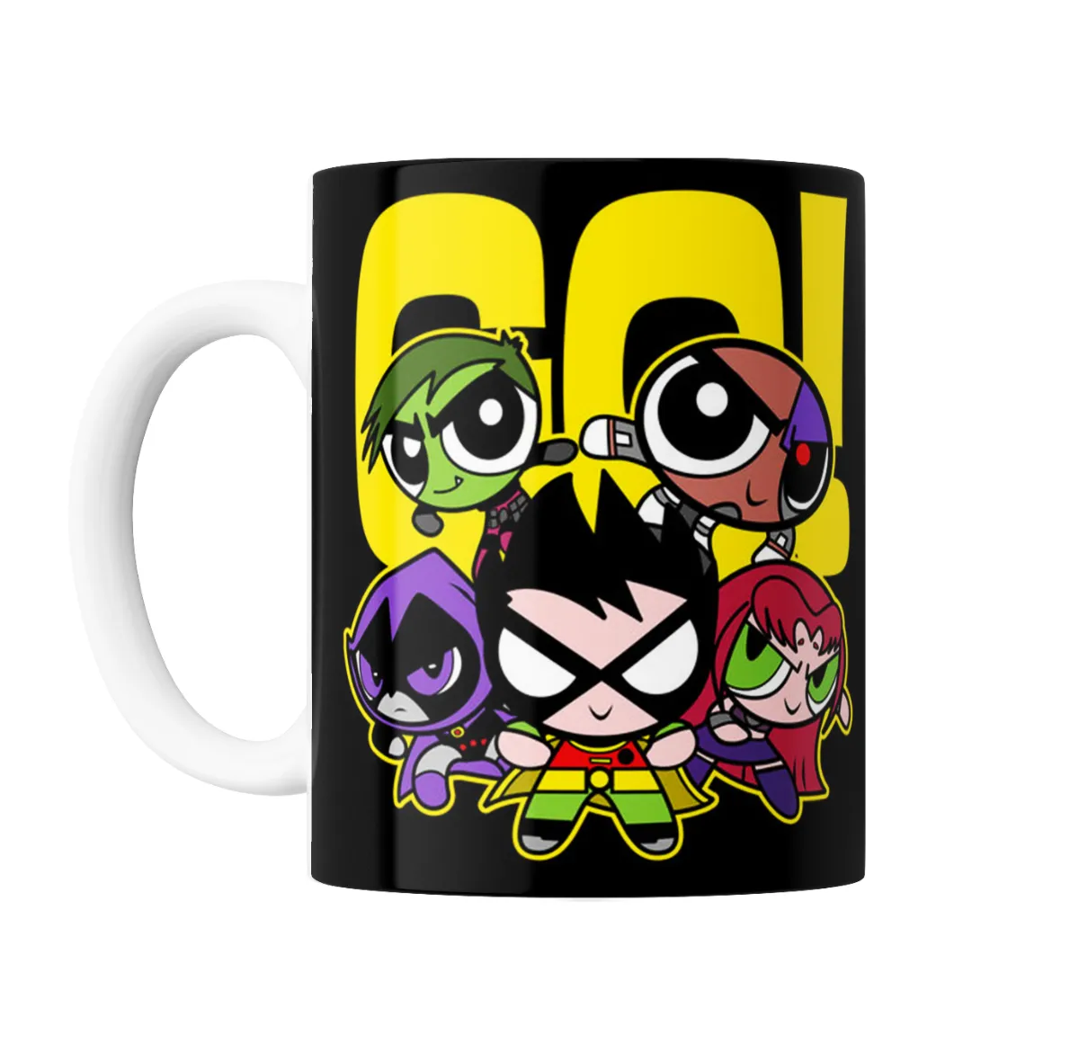 Taza de Cerámica Jovenes Titanes Chibi Go Titans - vista 2