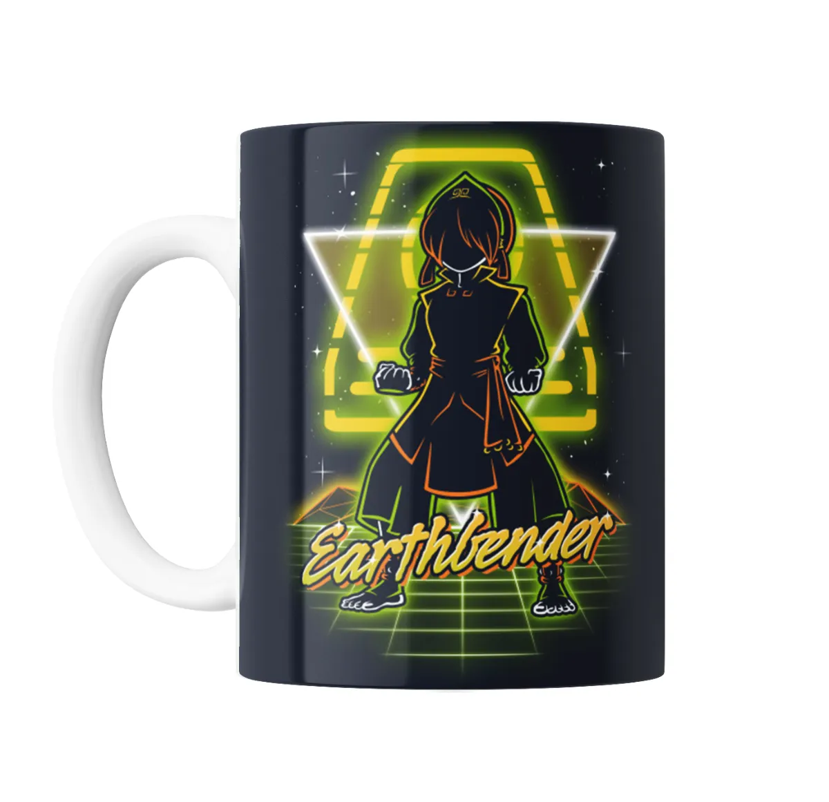 Taza de Cerámica Avatar Earthbender Retro Neón - vista 2