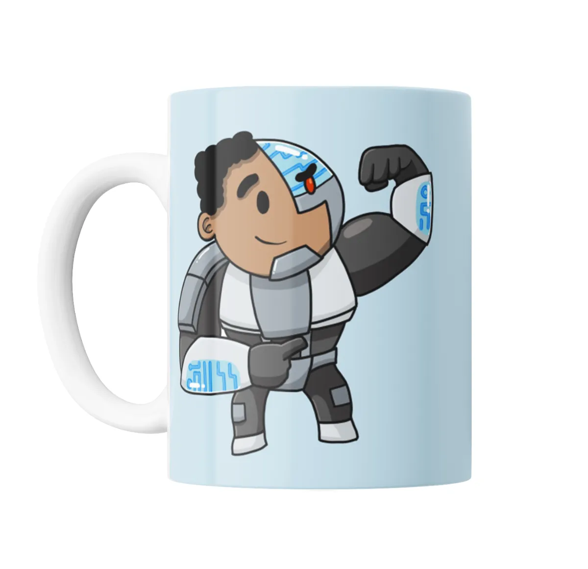 Taza de Cerámica Jovenes Titanes Cyborg - vista 2