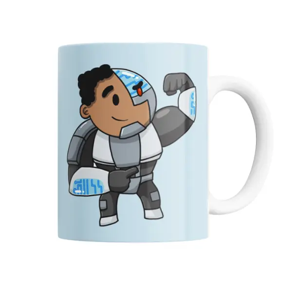 Taza de Cerámica Jovenes Titanes Cyborg
