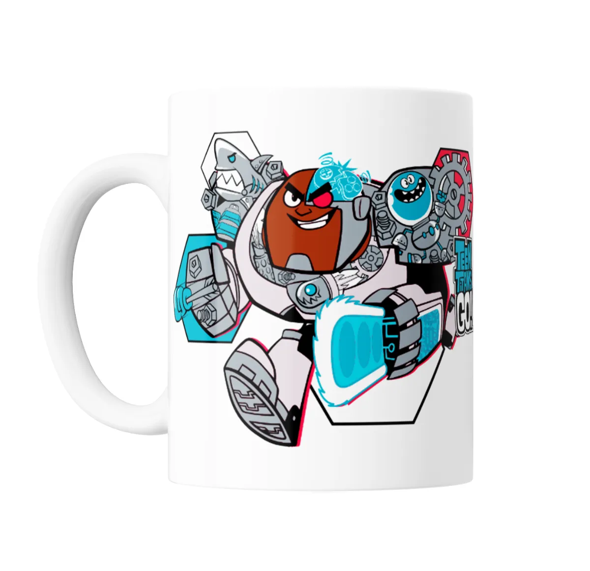 Taza de Cerámica Jovenes Titanes Cyborg Robot - vista 2
