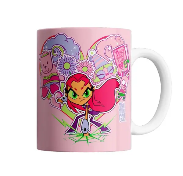 Taza de Cerámica Jovenes Titanes Go Starfire