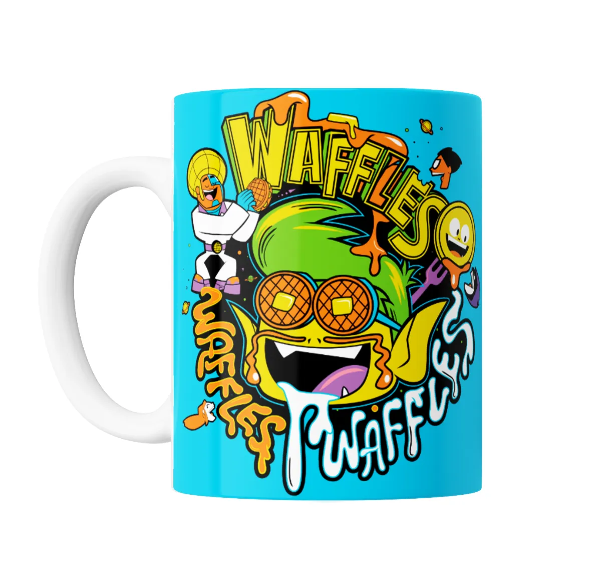Taza de Cerámica Jóvenes Titanes Waffles - vista 2