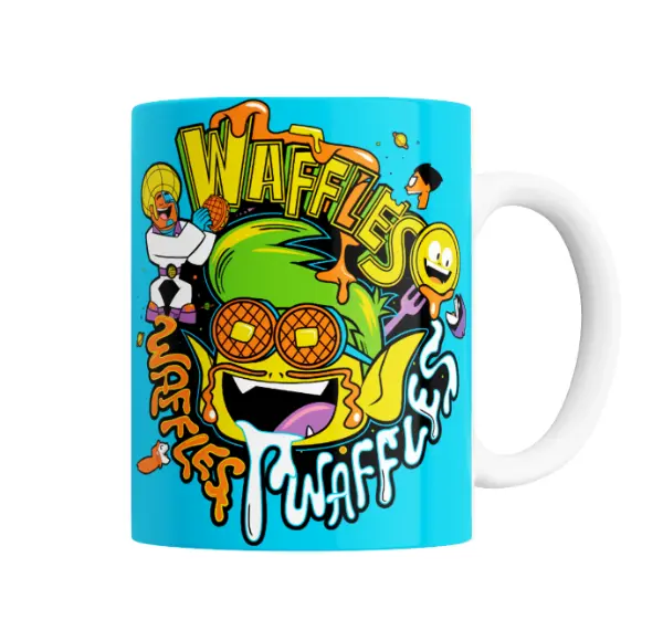 Taza de Cerámica Jóvenes Titanes Waffles