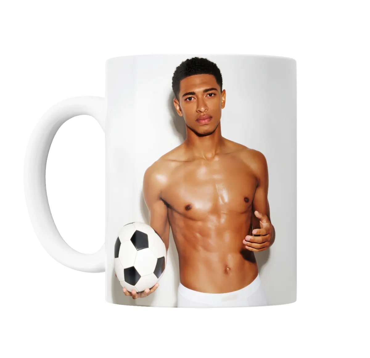 Taza de Cerámica Jude Bellingham con Pelota de Fútbol - vista 2
