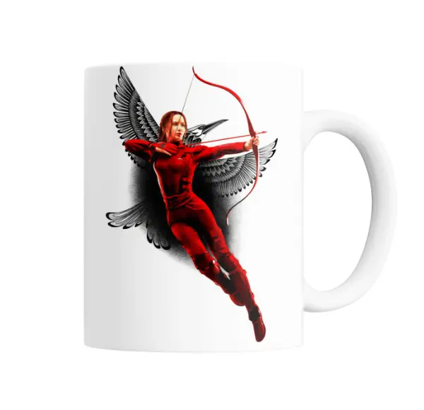 Taza de Cerámica Juegos del Hambre Katniss Everdeen Sinsajo