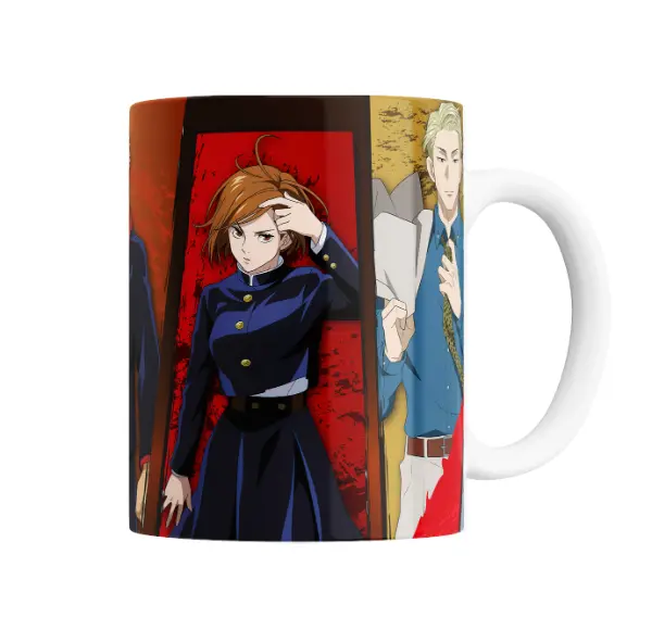 Taza de Cerámica Jujutsu Kaisen Yuji Itadori y Personajes