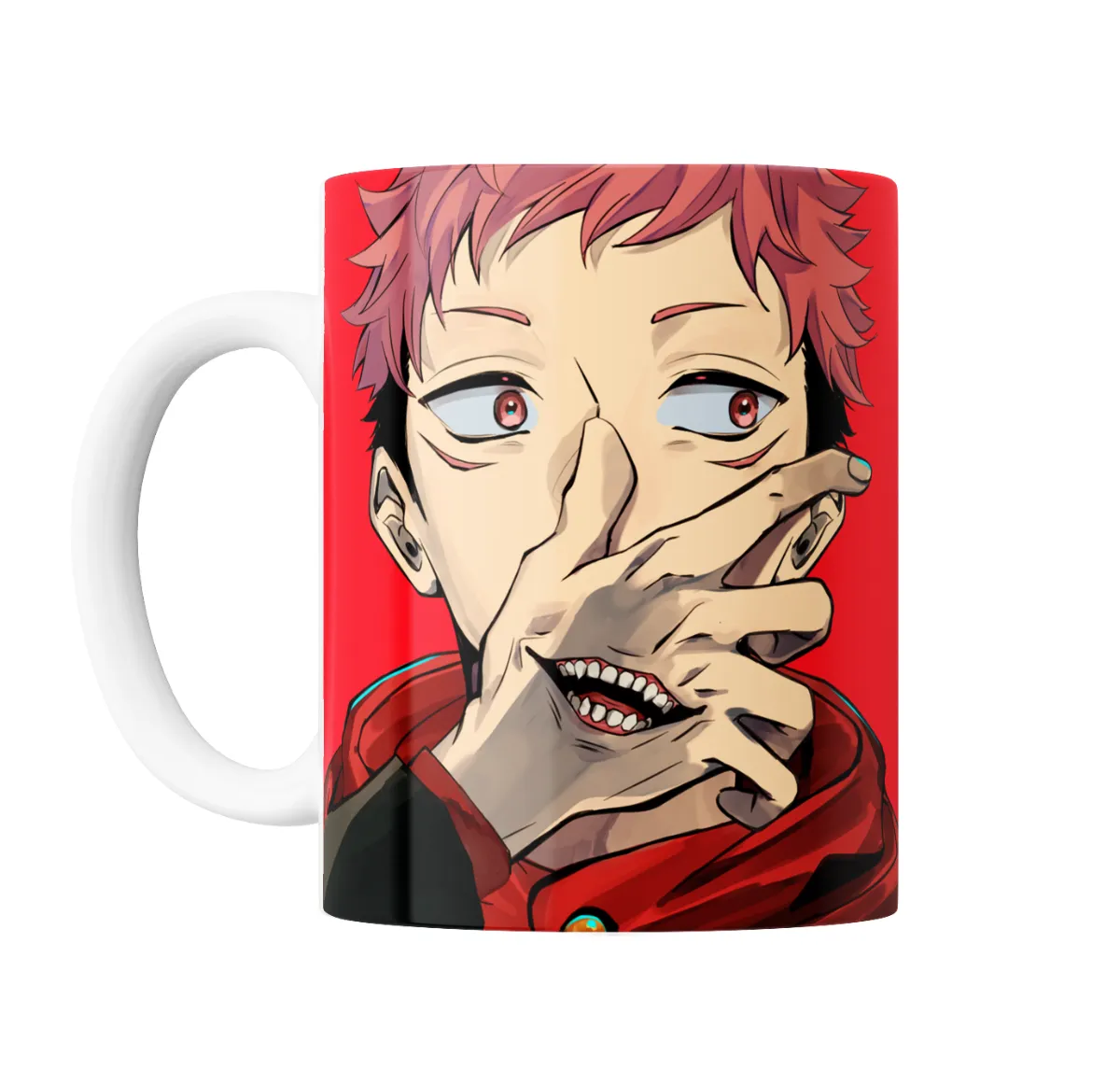 Taza de Cerámica Jujutsu Kaisen Yuji Itadori Boca Dentada - vista 2