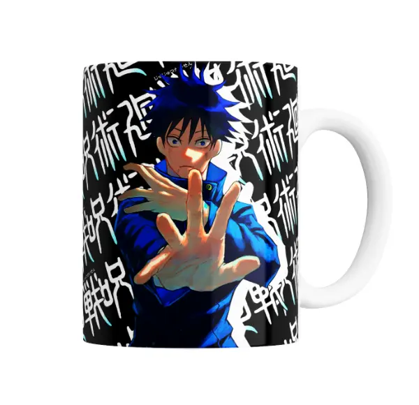 Taza de Cerámica Jujutsu Kaisen Megumi Fushiguro Técnica Maldita