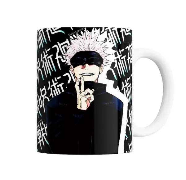 Taza de Cerámica Jujutsu Kaisen Gojo Satoru Vendado