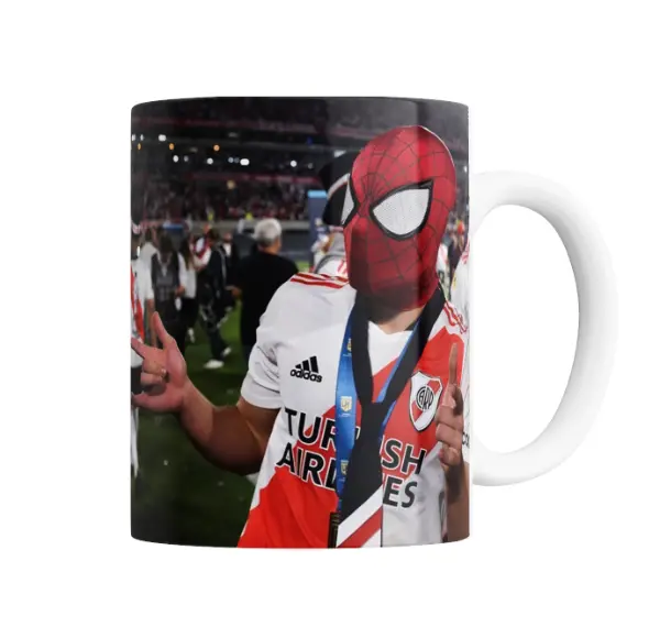 Taza de Cerámica Julian Alvarez Spiderman Hombre Araña