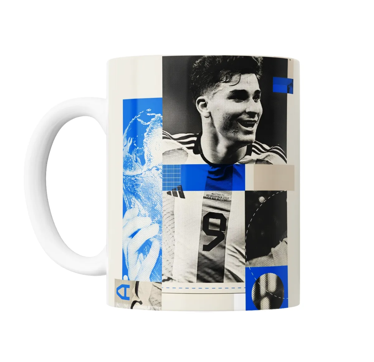 Taza de Cerámica Julián Alvarez Collage Número 9 - vista 2