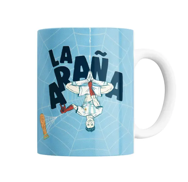 Taza de Cerámica Julián Alvarez La Araña Mundial