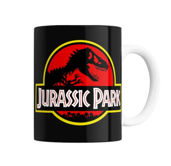 Taza de Cerámica Jurassic Park Logo Clásico