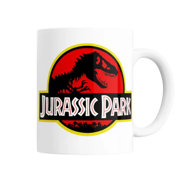 Taza de Cerámica Jurassic Park Logo Clásico
