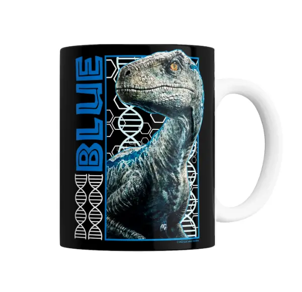 Taza de Cerámica Jurassic Park Blue Velociraptor