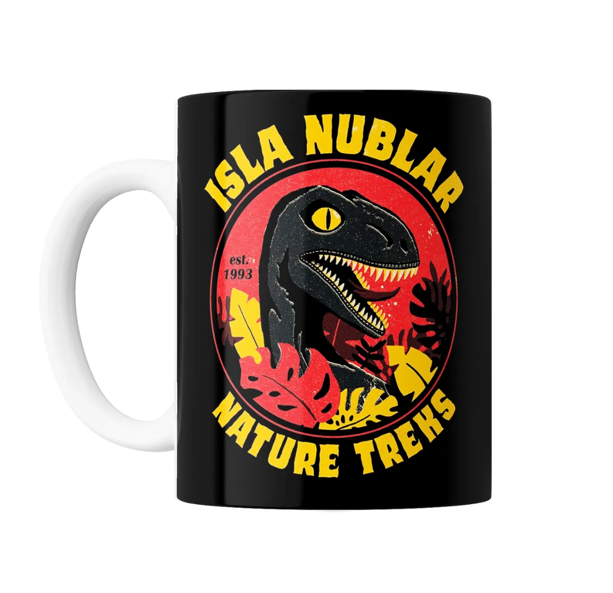 Taza de Cerámica Jurassic Park Isla Nublar Nature Treks - vista 2