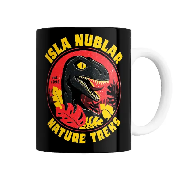 Taza de Cerámica Jurassic Park Isla Nublar Nature Treks