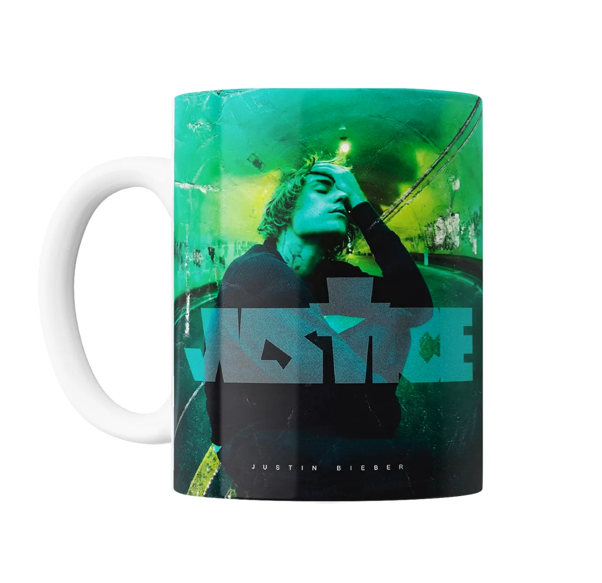 Taza de Cerámica Justin Bieber Justice Verde - vista 2