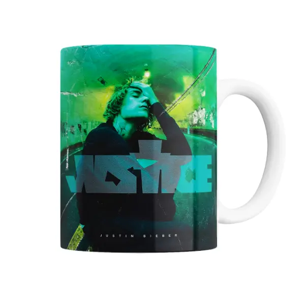 Taza de Cerámica Justin Bieber Justice Verde