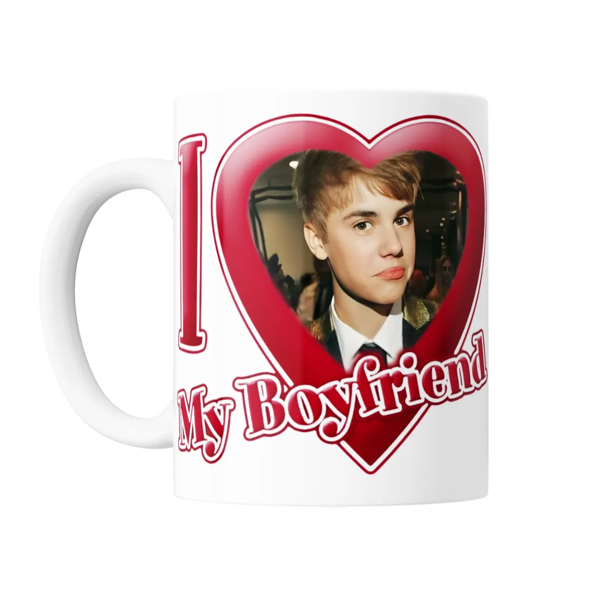 Taza de Cerámica Justin Bieber I Love My Boyfriend - vista 2