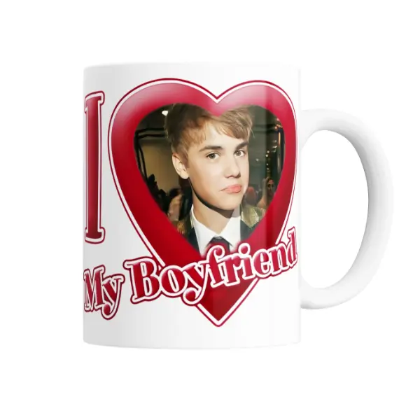 Taza de Cerámica Justin Bieber I Love My Boyfriend